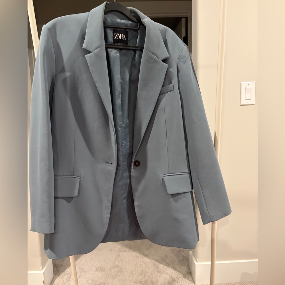 Zara Slate Blue Tailored Blazer - Great condition